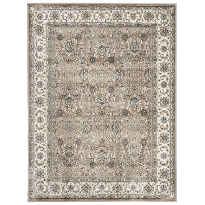 SAFAVIEH Atlas Collection ATL671E Taupe/Blue Rug Image 1