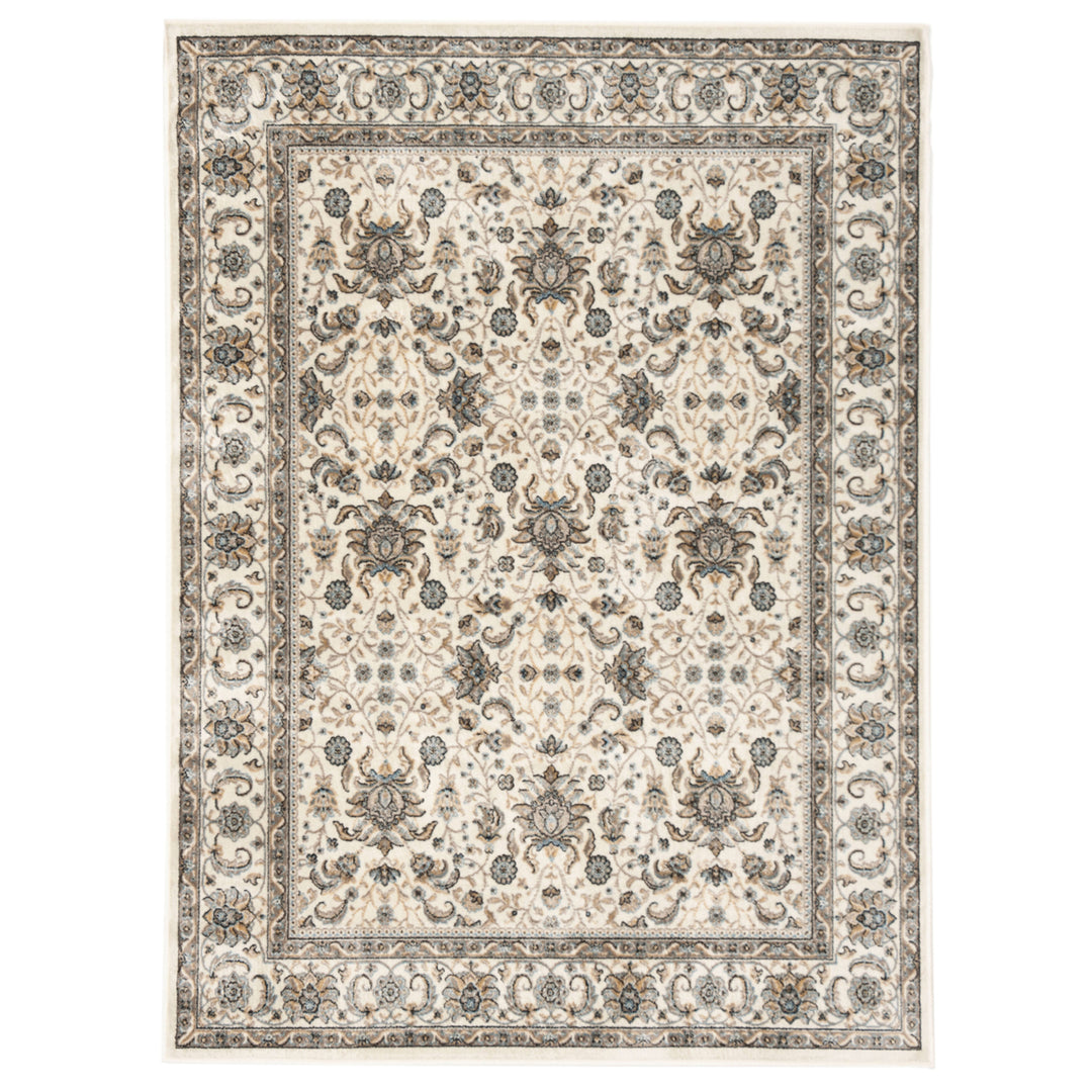 SAFAVIEH Atlas Collection ATL671F Ivory/Blue Rug Image 1