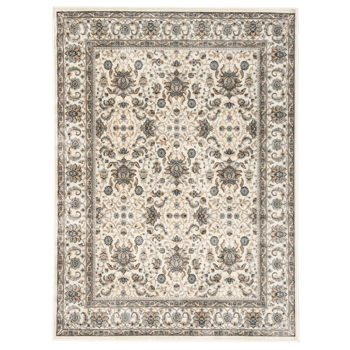 SAFAVIEH Atlas Collection ATL671F Ivory/Blue Rug Image 1