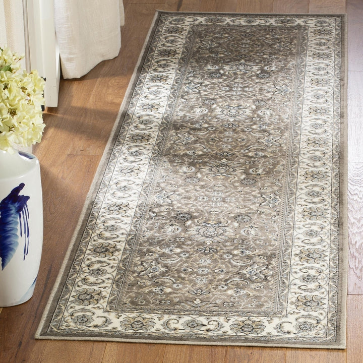 SAFAVIEH Atlas Collection ATL671E Taupe/Blue Rug Image 2