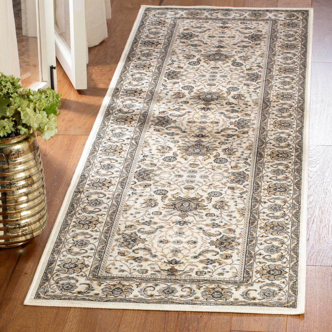 SAFAVIEH Atlas Collection ATL671F Ivory/Blue Rug Image 2