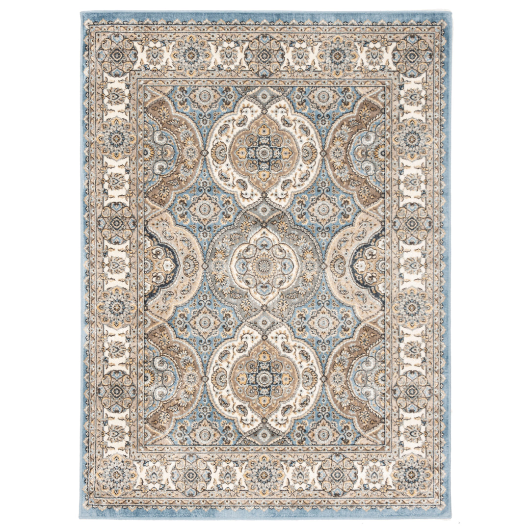 SAFAVIEH Atlas Collection ATL675L Blue/Ivory Rug Image 1