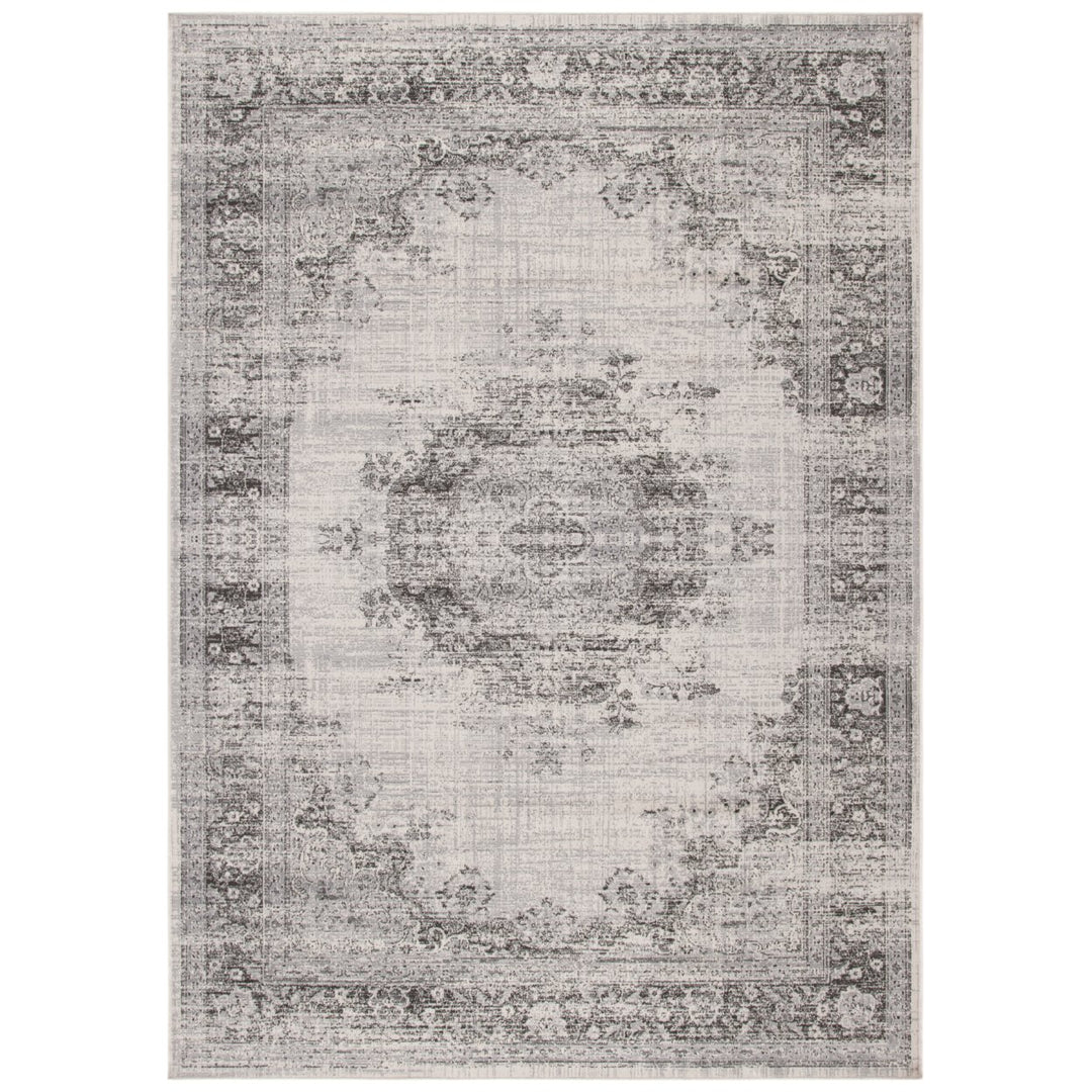 SAFAVIEH Atlas Collection ATL966G Ivory/Grey Rug Image 2