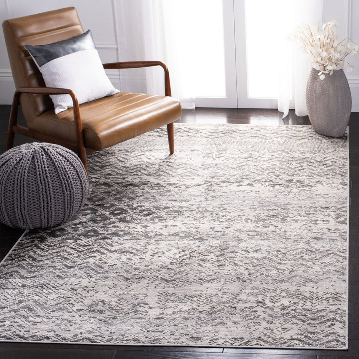 SAFAVIEH Atlas ATL975F Charcoal / Grey Rug Image 1