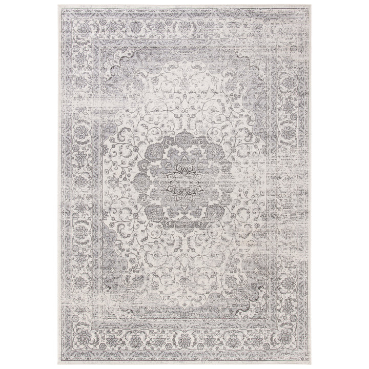 SAFAVIEH Atlas Collection ATL972G Ivory/Grey Rug Image 1