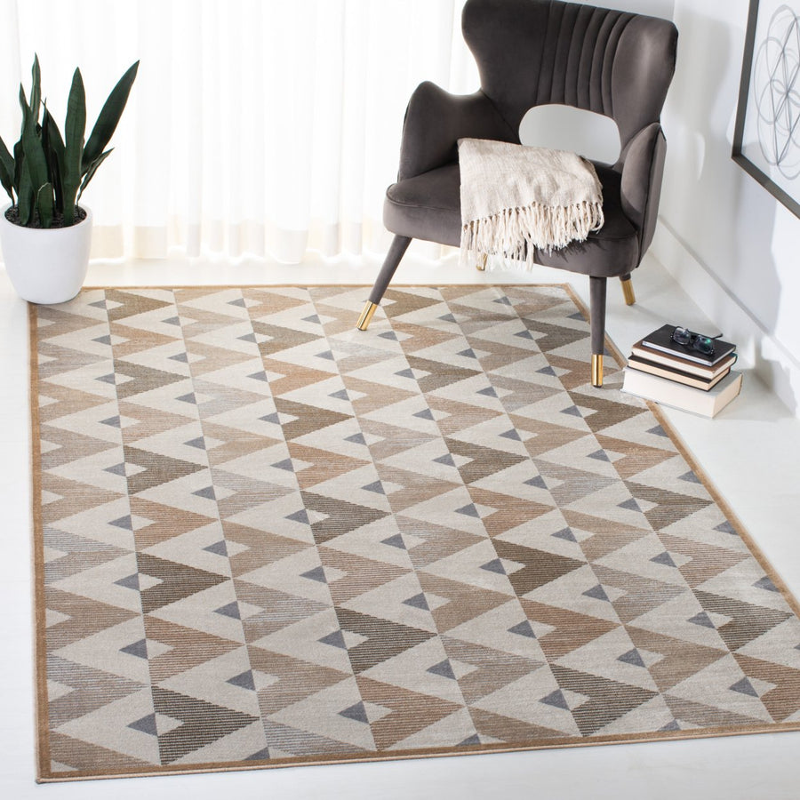 SAFAVIEH Atlas Collection ATL980B Beige/Grey Rug Image 1