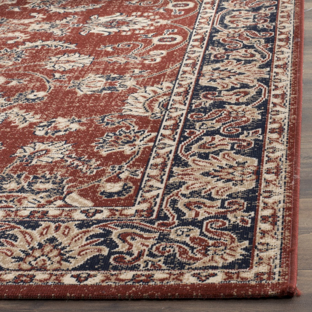 SAFAVIEH Artisan Collection ATN324R Rust / Navy Rug Image 3