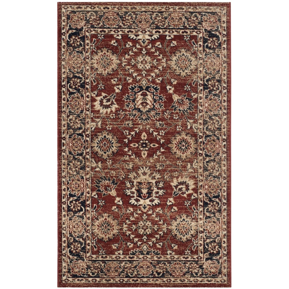 SAFAVIEH Artisan Collection ATN328R Rust / Navy Rug Image 2