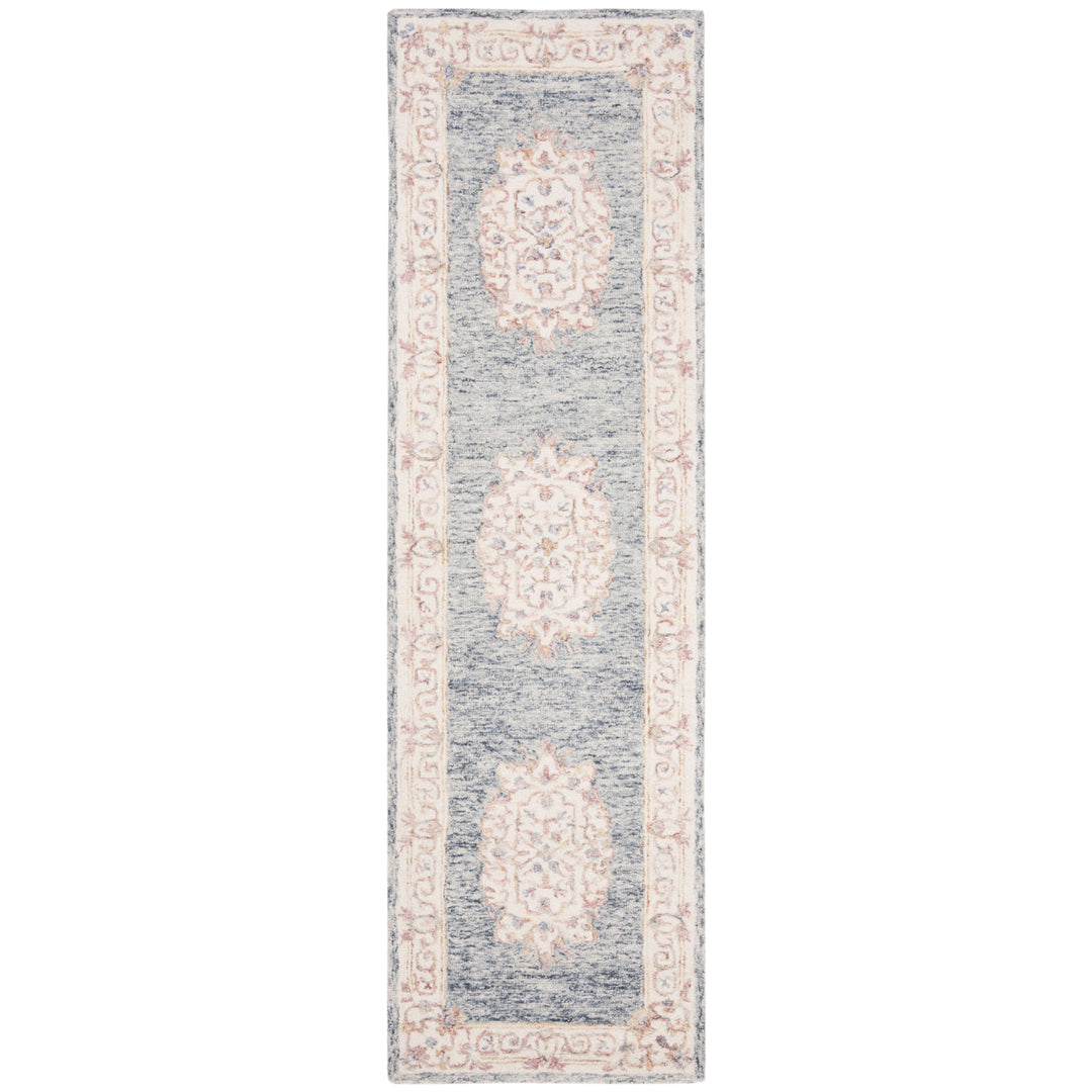 SAFAVIEH Aubusson AUB101M Handmade Blue / Pink Rug Image 5