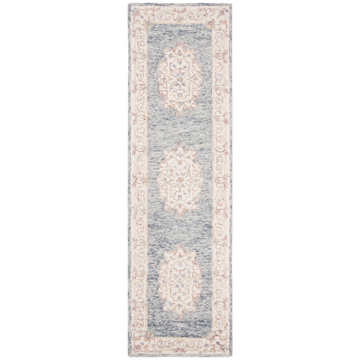 SAFAVIEH Aubusson AUB101M Handmade Blue / Pink Rug Image 5