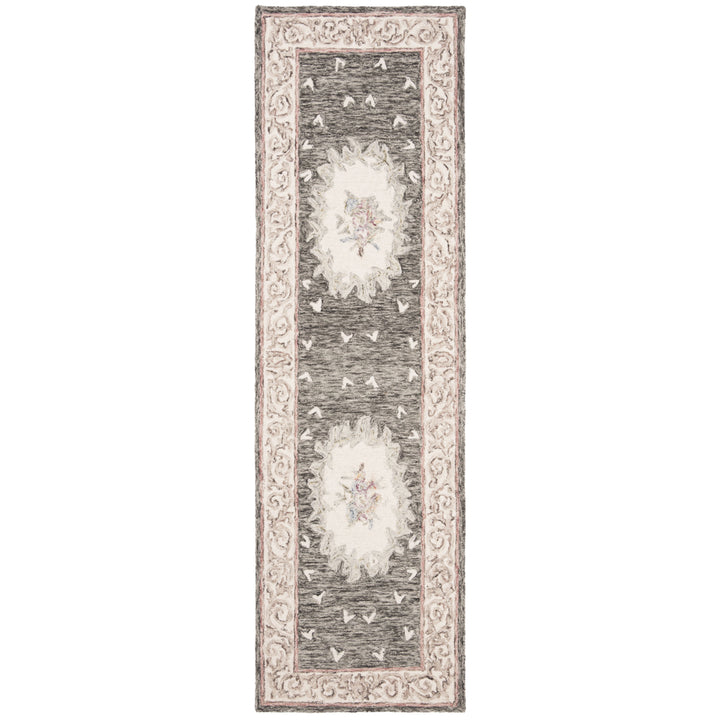 SAFAVIEH Aubusson AUB105H Ivory / Charcoal Rug Image 5