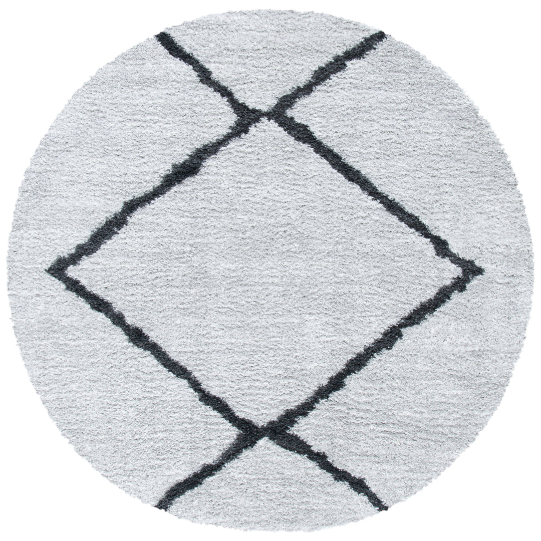 SAFAVIEH August Shag AUG532H Beige / Charcoal Rug Image 4