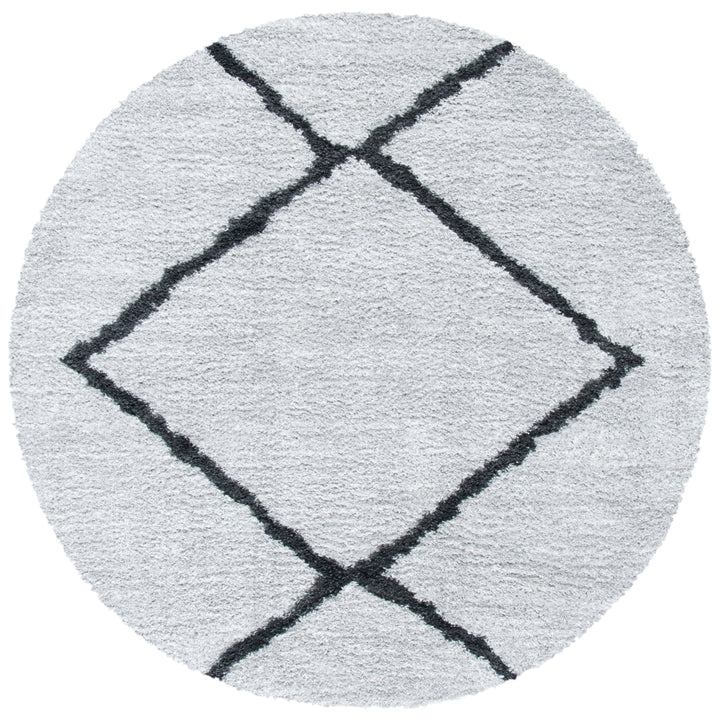 SAFAVIEH August Shag AUG532H Beige / Charcoal Rug Image 4