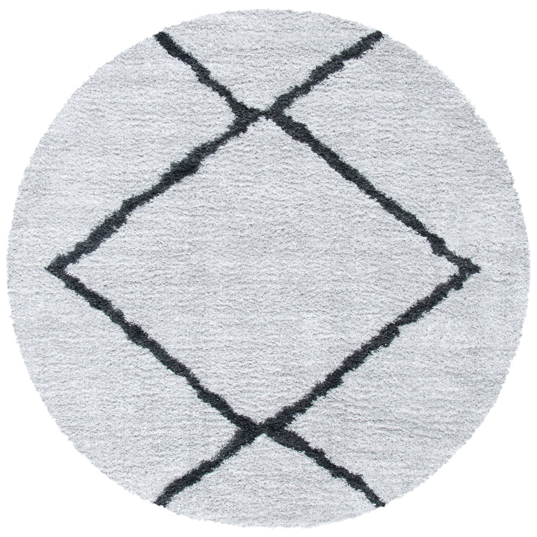 SAFAVIEH August Shag AUG532H Beige / Charcoal Rug Image 1