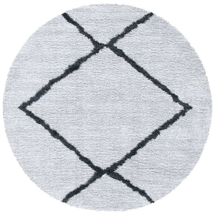 SAFAVIEH August Shag AUG532H Beige / Charcoal Rug Image 1