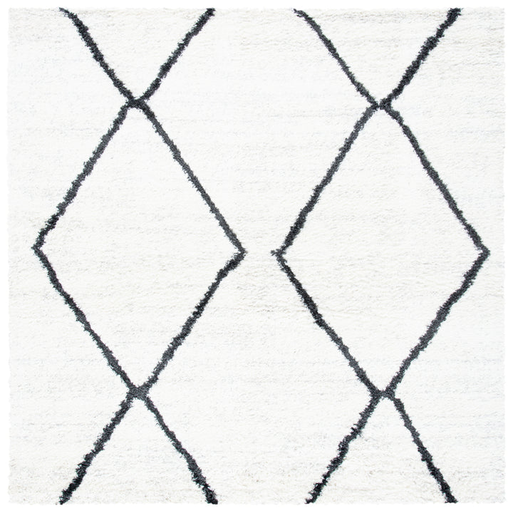 SAFAVIEH August Shag AUG582F Ivory / Dark Grey Rug Image 8