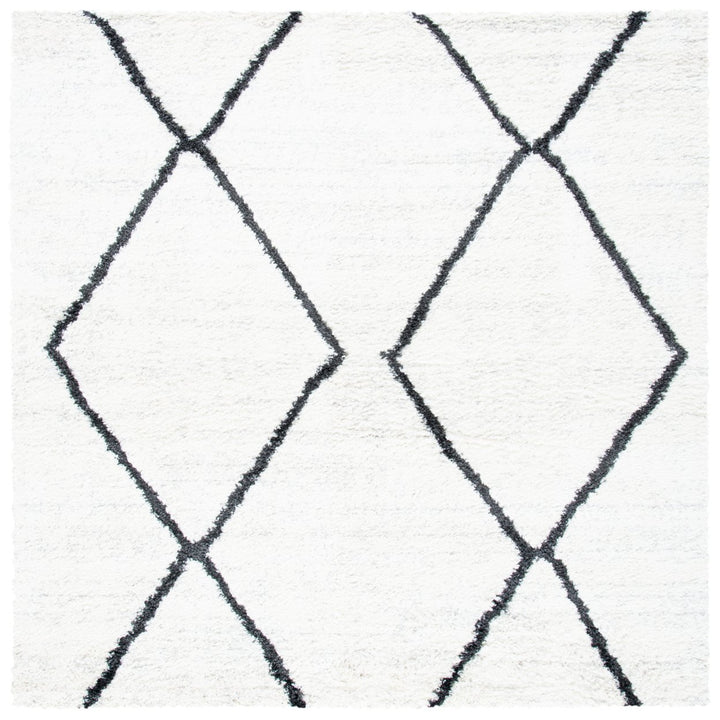 SAFAVIEH August Shag AUG582F Ivory / Dark Grey Rug Image 1