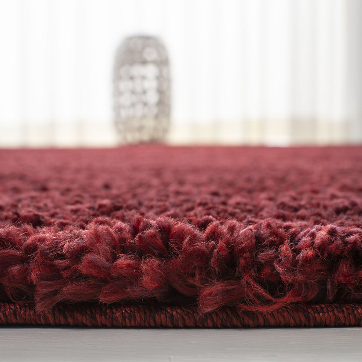 SAFAVIEH August Shag Collection AUG900S Burgundy Rug Image 11