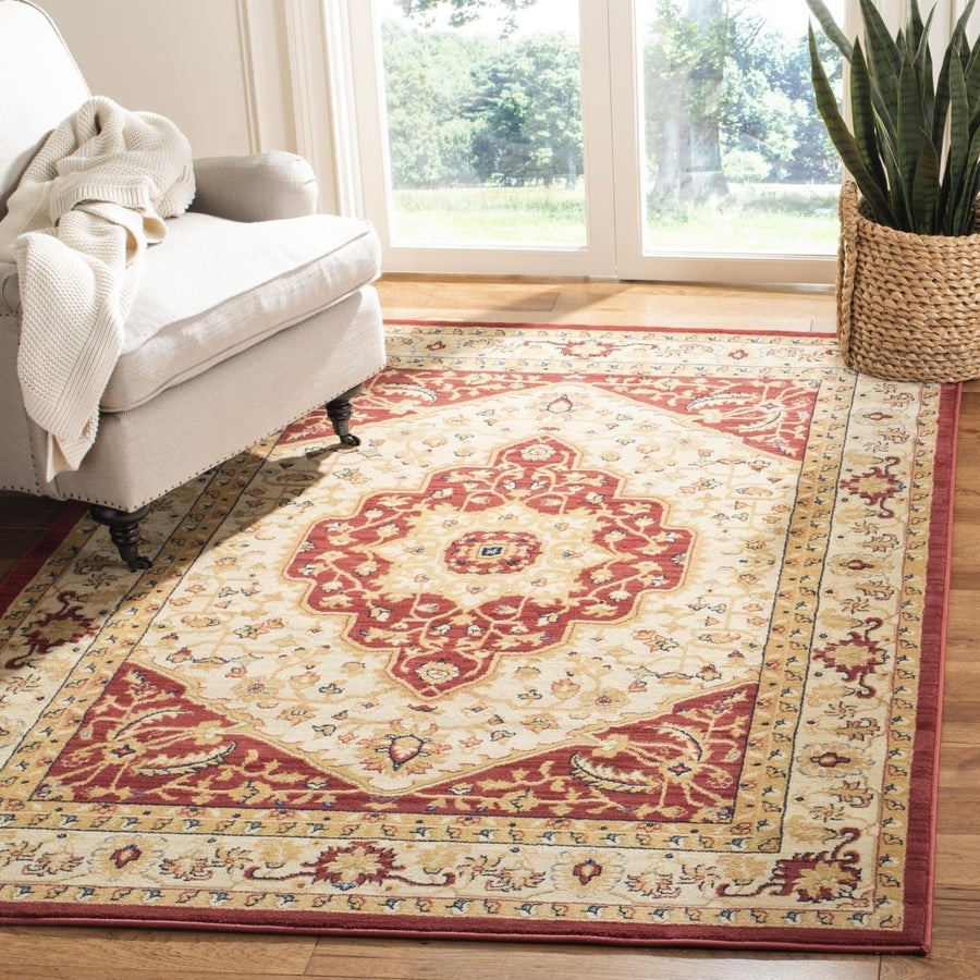 SAFAVIEH Austin Collection AUS1580-1140 Creme / Red Rug Image 1