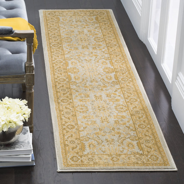 SAFAVIEH Austin AUSL1600-7920 Light Blue / Gold Rug Image 3