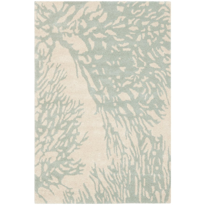 SAFAVIEH Bella BEL115C Handmade Beige / Blue Rug Image 1