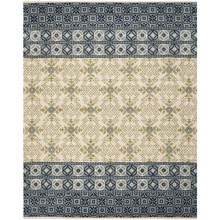 SAFAVIEH Bella BEL119A Handmade Ivory / Blue Rug Image 1