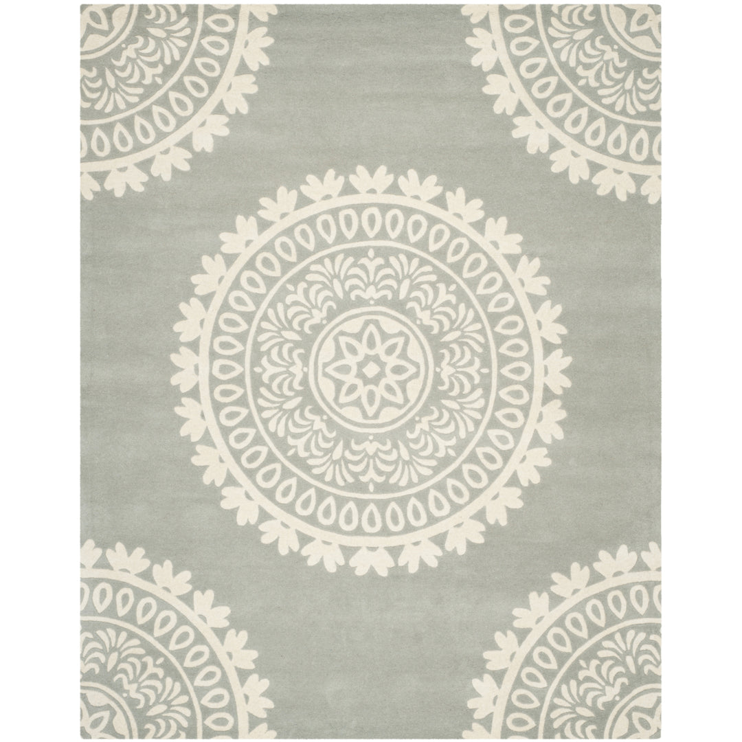 SAFAVIEH Bella BEL122A Handmade Grey / Ivory Rug Image 1