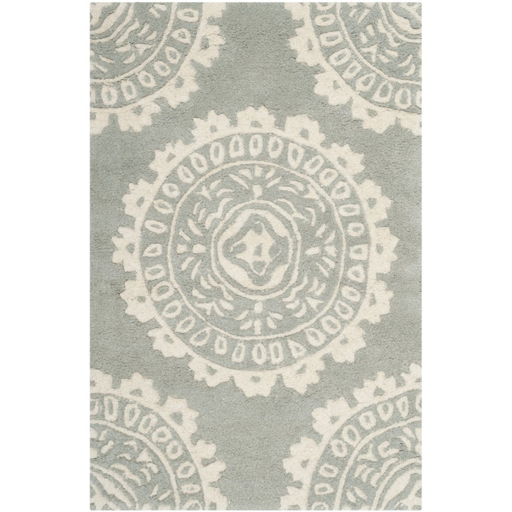 SAFAVIEH Bella BEL122A Handmade Grey / Ivory Rug Image 1