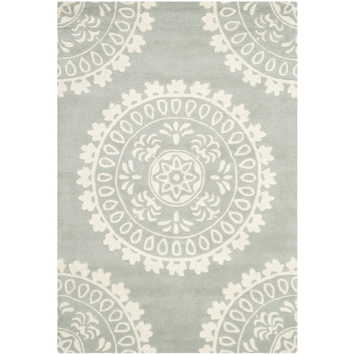 SAFAVIEH Bella BEL122A Handmade Grey / Ivory Rug Image 1