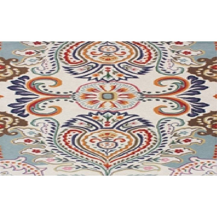 SAFAVIEH Bella BEL118A Handmade Ivory / Teal Rug Image 9