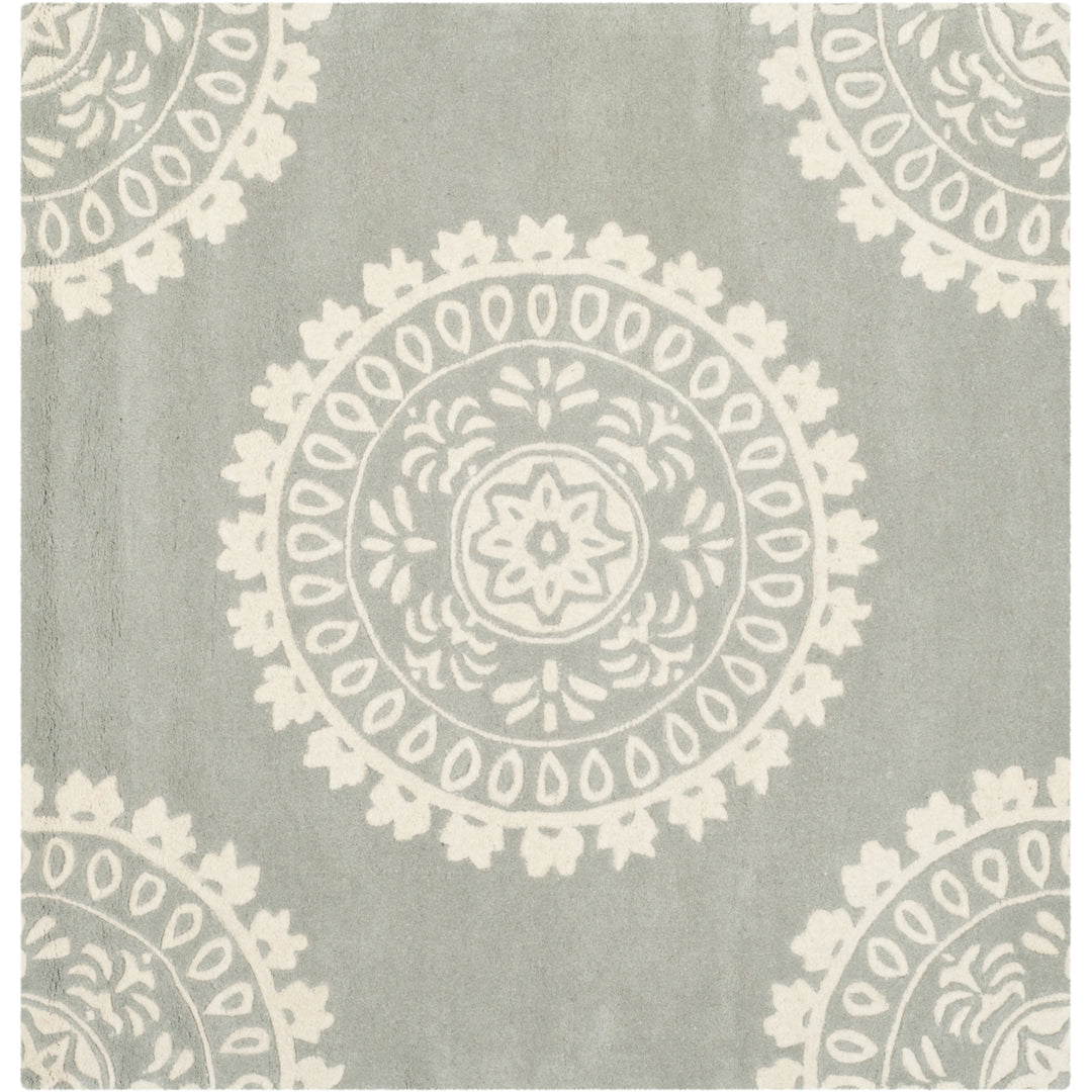 SAFAVIEH Bella BEL122A Handmade Grey / Ivory Rug Image 7