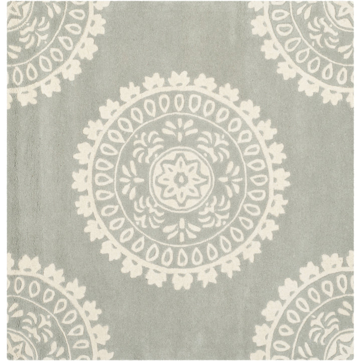 SAFAVIEH Bella BEL122A Handmade Grey / Ivory Rug Image 7