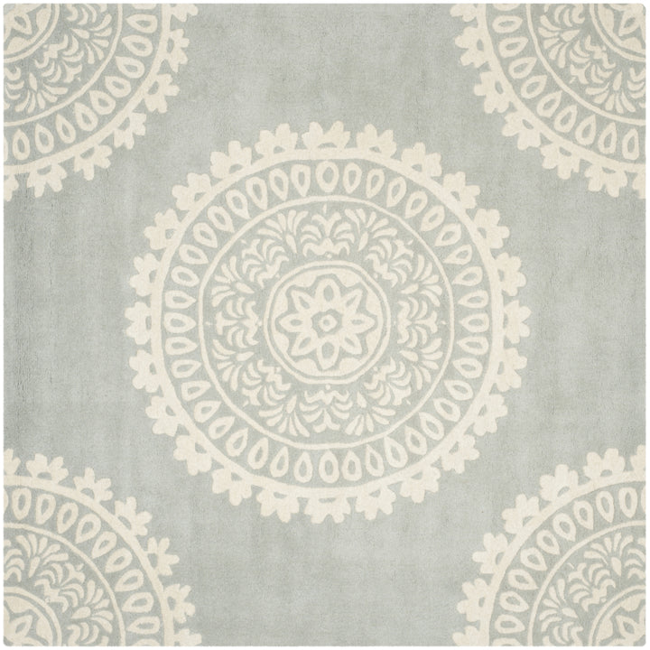 SAFAVIEH Bella BEL122A Handmade Grey / Ivory Rug Image 9