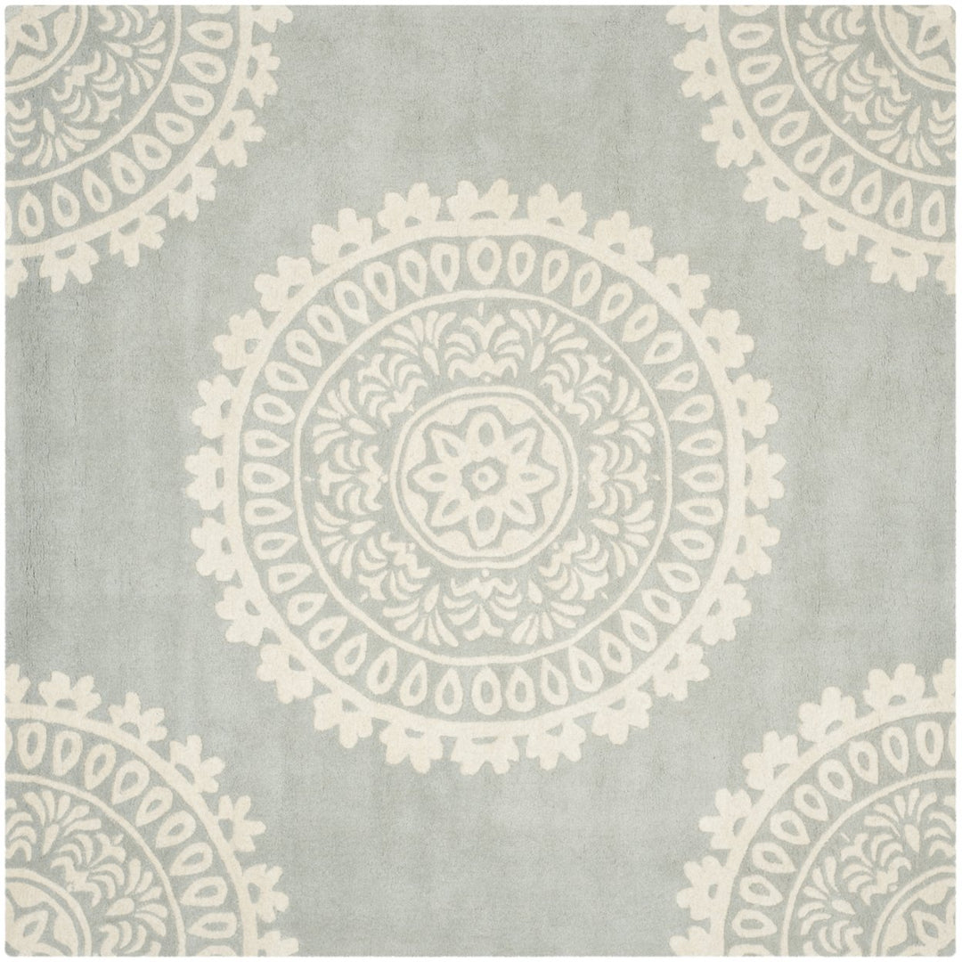 SAFAVIEH Bella BEL122A Handmade Grey / Ivory Rug Image 1