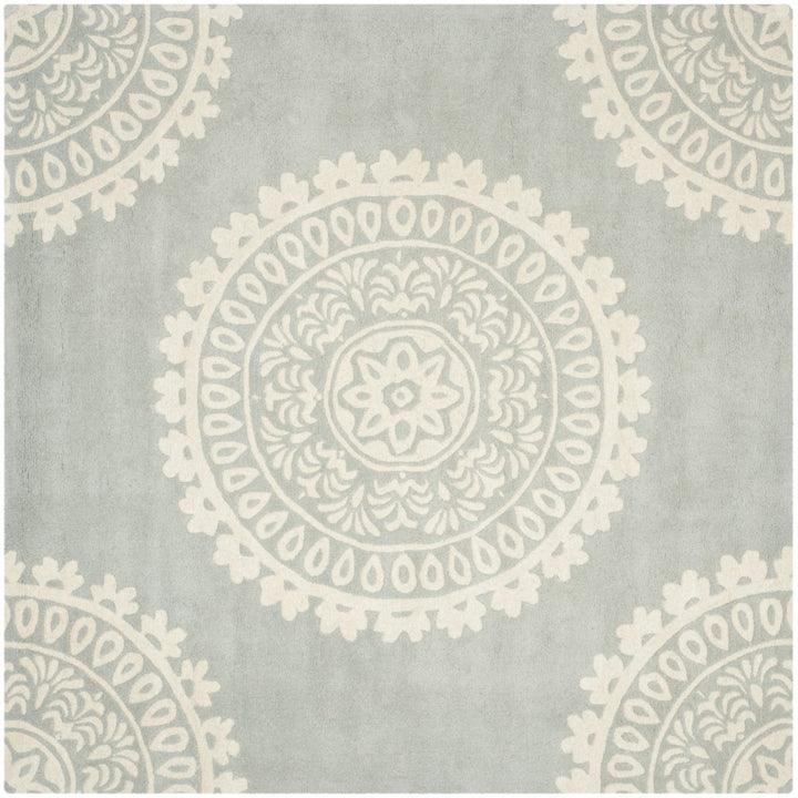 SAFAVIEH Bella BEL122A Handmade Grey / Ivory Rug Image 1