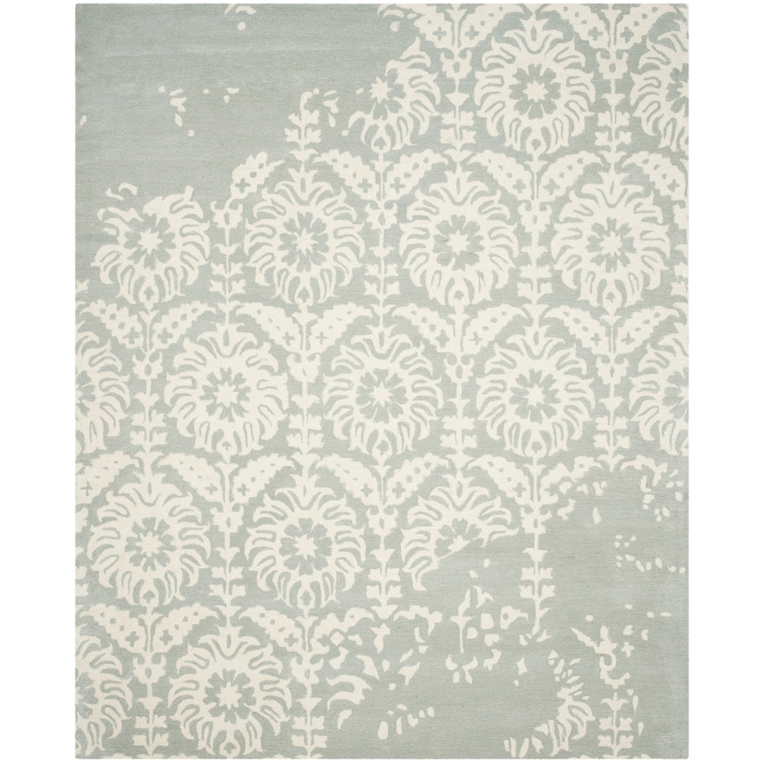 SAFAVIEH Bella BEL125B Handmade Light Grey / Ivory Rug Image 1