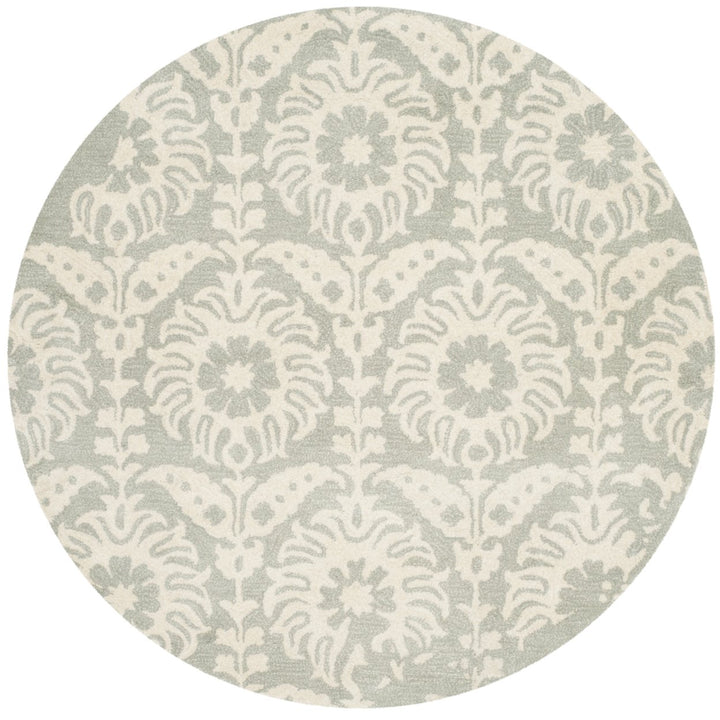 SAFAVIEH Bella BEL125B Handmade Light Grey / Ivory Rug Image 1