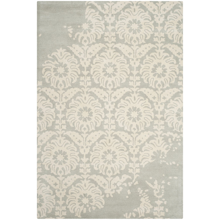 SAFAVIEH Bella BEL125B Handmade Light Grey / Ivory Rug Image 7