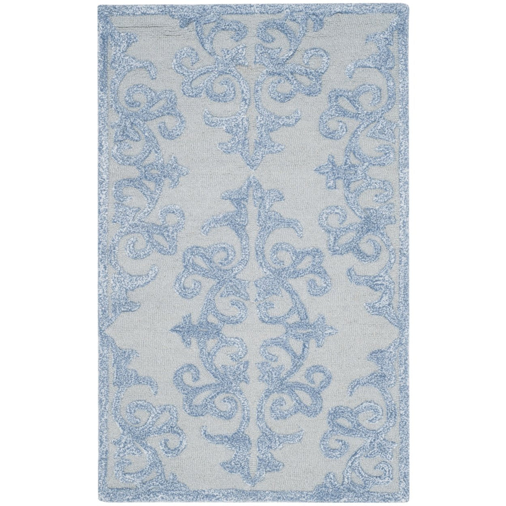 SAFAVIEH Bella Collection BEL127A Handmade Blue Rug Image 2