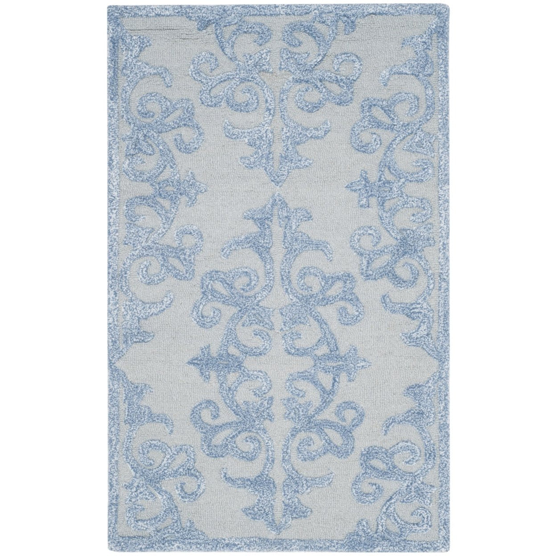 SAFAVIEH Bella Collection BEL127A Handmade Blue Rug Image 2