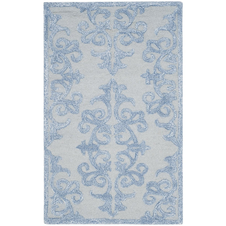 SAFAVIEH Bella Collection BEL127A Handmade Blue Rug Image 2