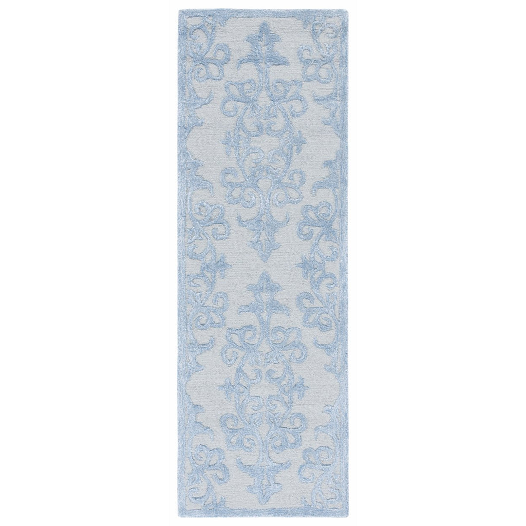 SAFAVIEH Bella Collection BEL127A Handmade Blue Rug Image 3