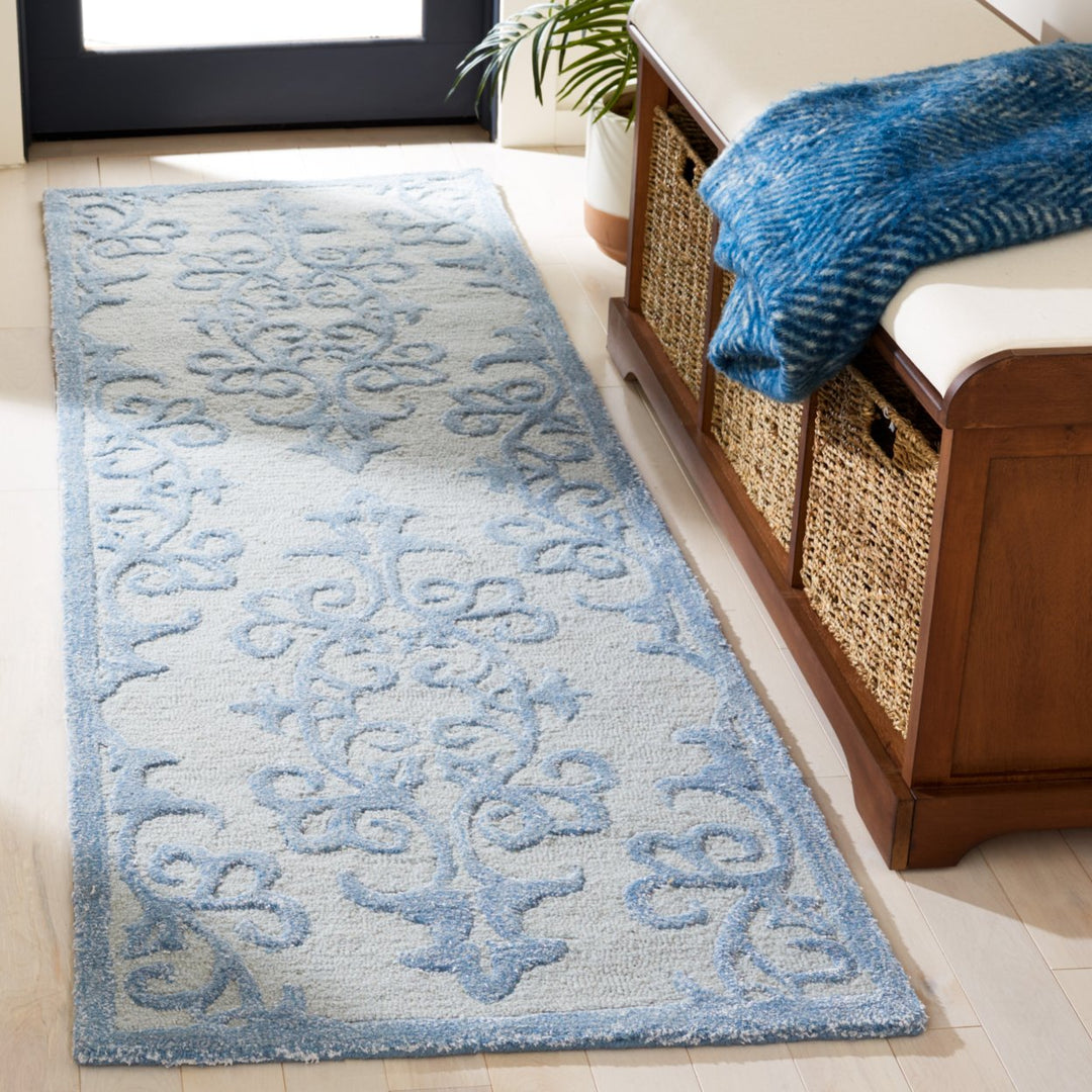 SAFAVIEH Bella Collection BEL127A Handmade Blue Rug Image 11