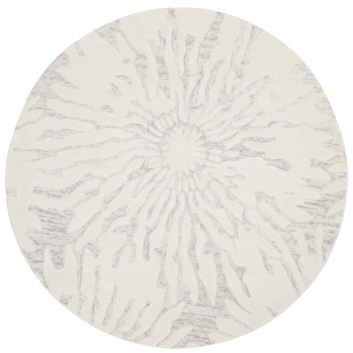 SAFAVIEH Bella BEL129A Handmade Silver / Ivory Rug Image 1