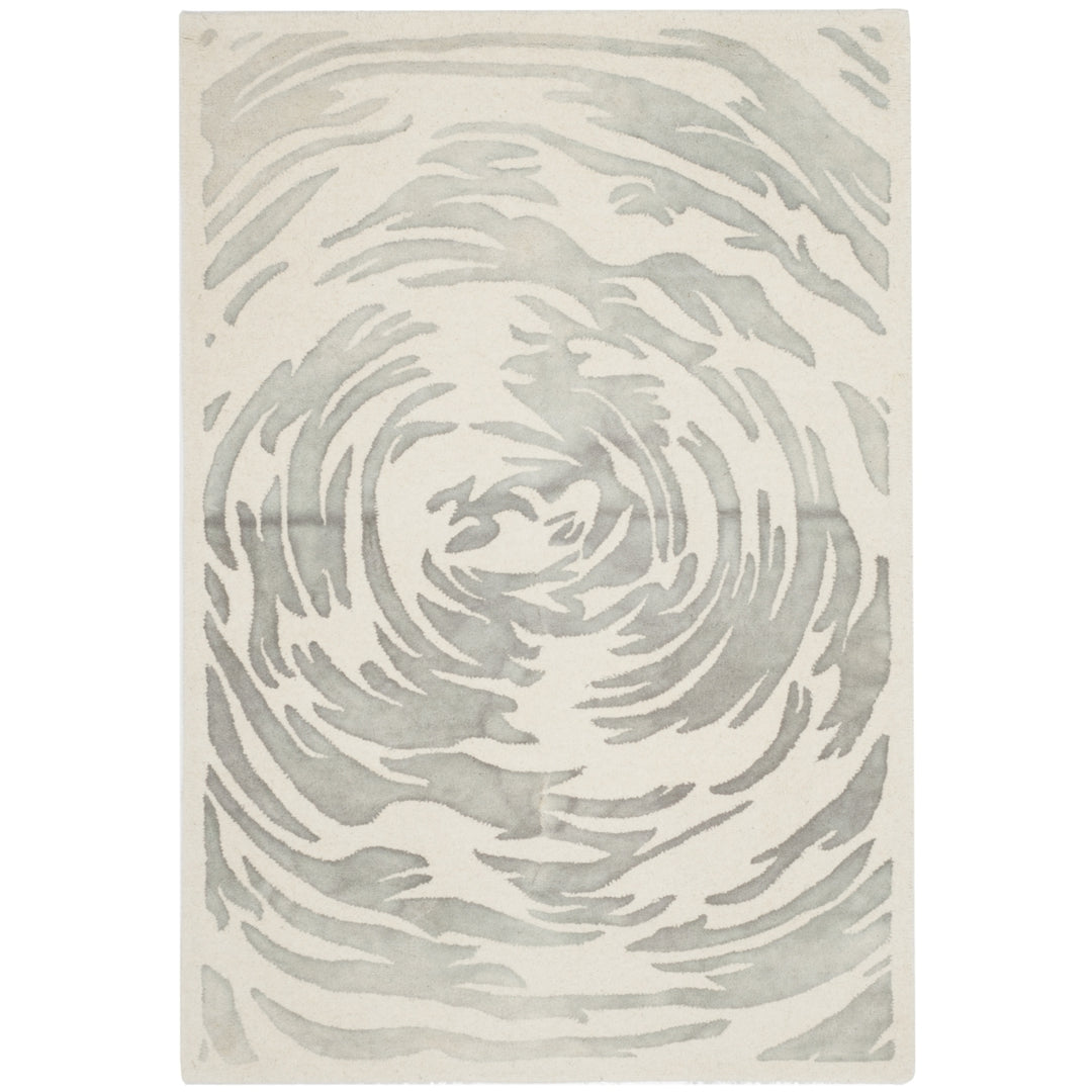 SAFAVIEH Bella BEL128A Handmade Ivory / Grey Rug Image 8