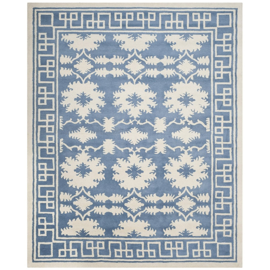 SAFAVIEH Bella BEL132A Handmade Blue / Ivory Rug Image 1