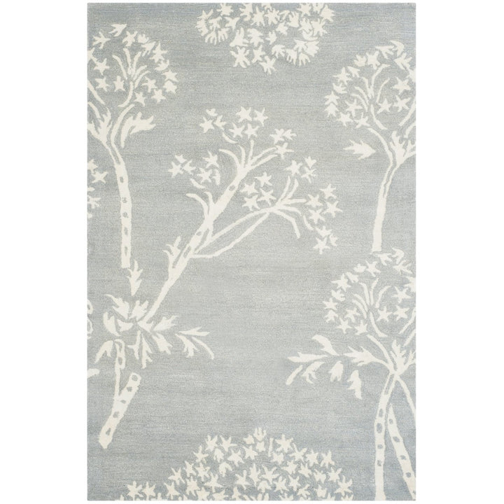 SAFAVIEH Bella BEL131A Handmade Light Blue / Ivory Rug Image 9