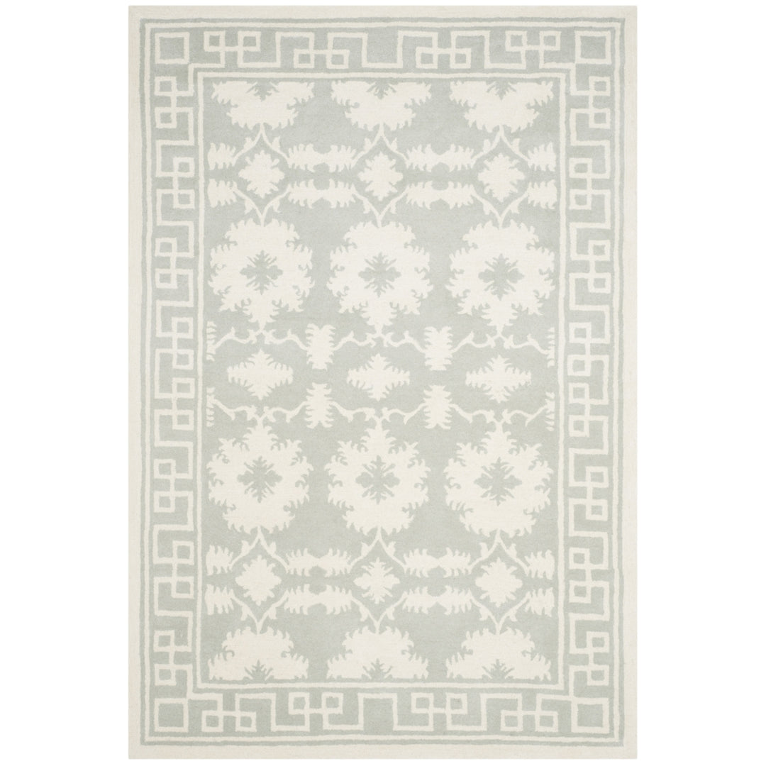 SAFAVIEH Bella BEL132B Handmade Grey / Ivory Rug Image 9