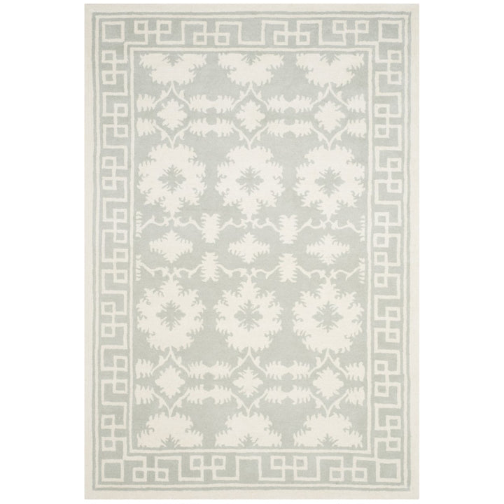 SAFAVIEH Bella BEL132B Handmade Grey / Ivory Rug Image 1