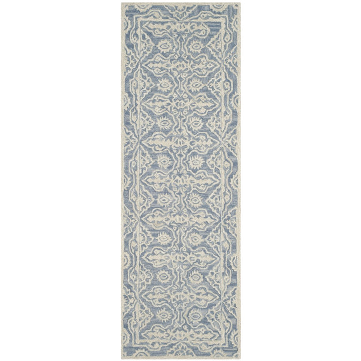 SAFAVIEH Bella BEL134A Handmade Blue / Ivory Rug Image 1